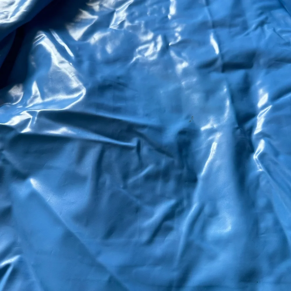 Vintage 1983 Cabbage Patch Kids Doll Pink And Blue Vinyl Raincoat Size 4 - Picture 9 of 13